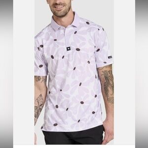 Bad Birdie Pourin Purple Polo Shirt Size medium